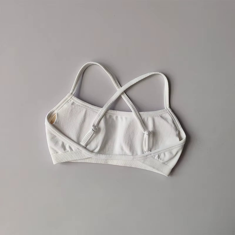 Gathering Shock-Proof and Beautiful Back Seamless Sports Bras Gym Women Top Crop Tube Yoga Tops Fitness Scrunch Bum Workout Suit