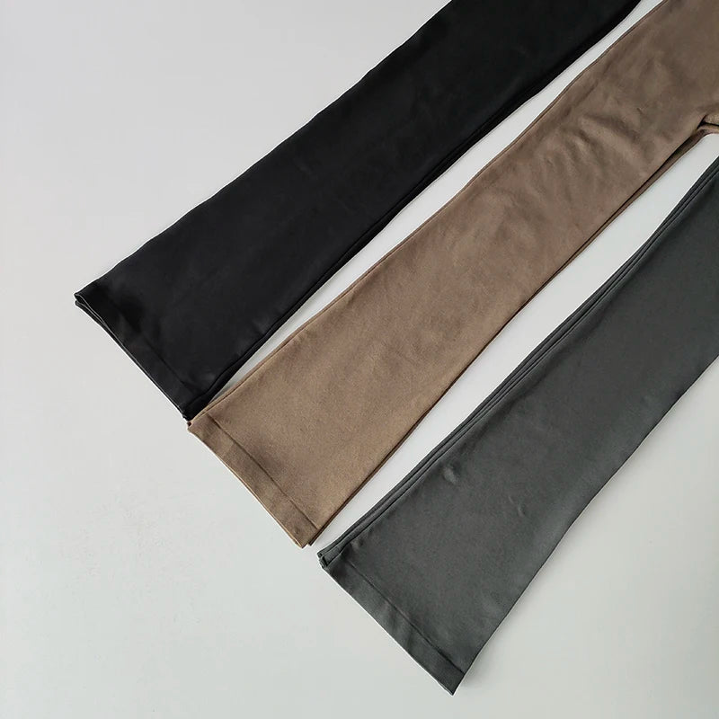 High Waisted Compression without Awkward Lines Micro Flared Yoga Outdoor Wear Seamless Elastic Fitness Pants Lifting Leggings